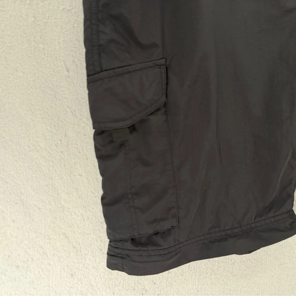 Columbia Cargo Shorts Mens 40 Black‎ Ripstop Omni-Shade Wick UPF 50 Hiking Trail